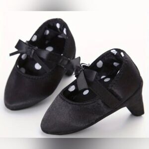 Black Baby Girl Soft Material High Heels